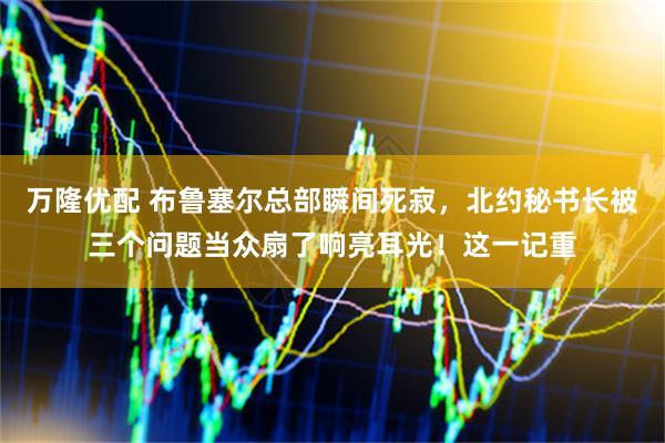 万隆优配 布鲁塞尔总部瞬间死寂，北约秘书长被三个问题当众扇了响亮耳光！这一记重