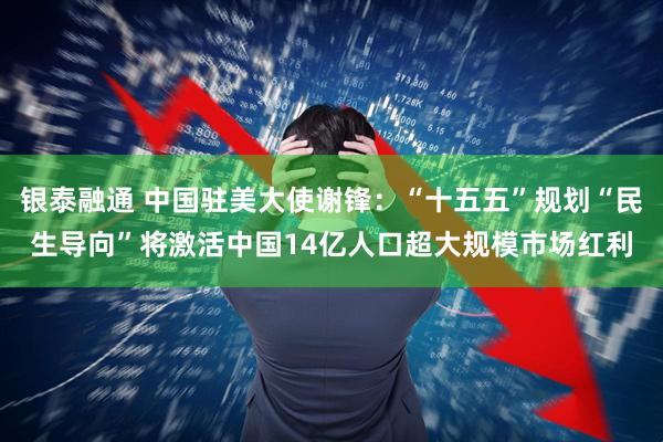 银泰融通 中国驻美大使谢锋：“十五五”规划“民生导向”将激活中国14亿人口超大规模市场红利