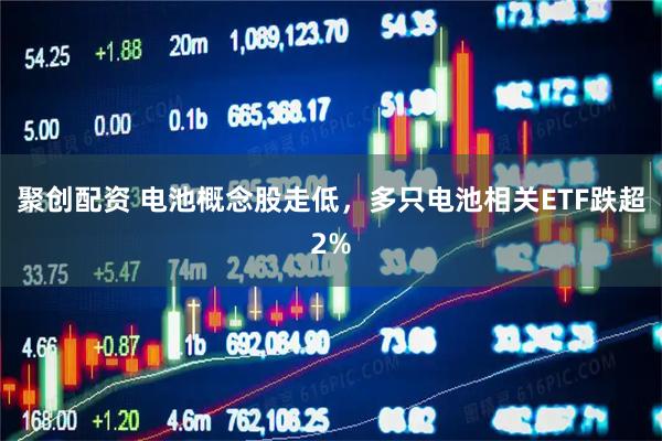 聚创配资 电池概念股走低，多只电池相关ETF跌超2%