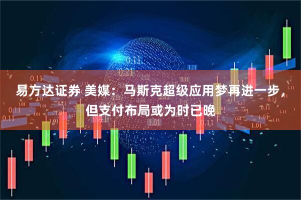 易方达证券 美媒：马斯克超级应用梦再进一步，但支付布局或为时已晚